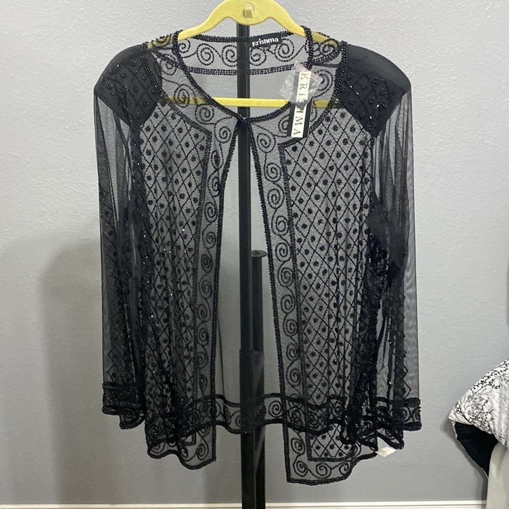 Krishma sheer evening jacket